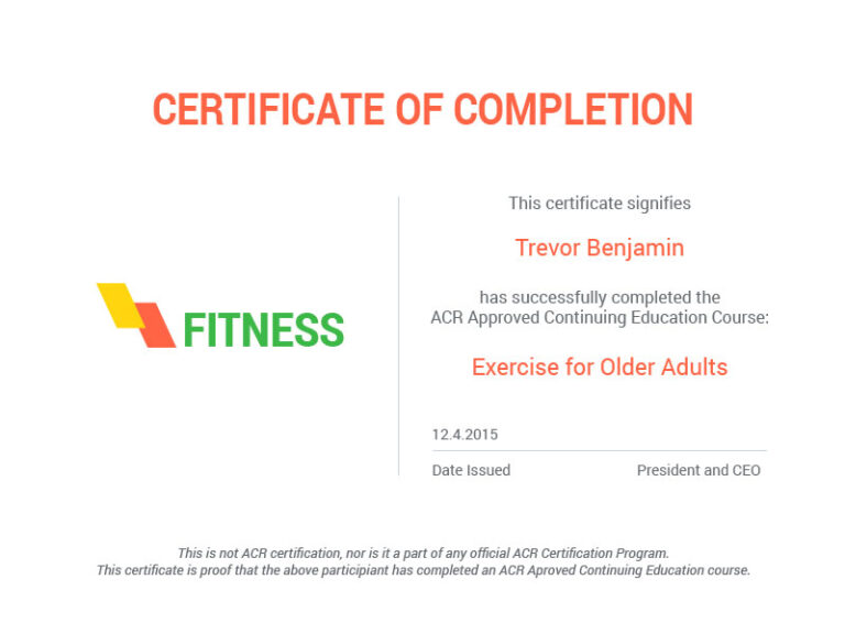 Certificate of completio Tainer program of Personal
